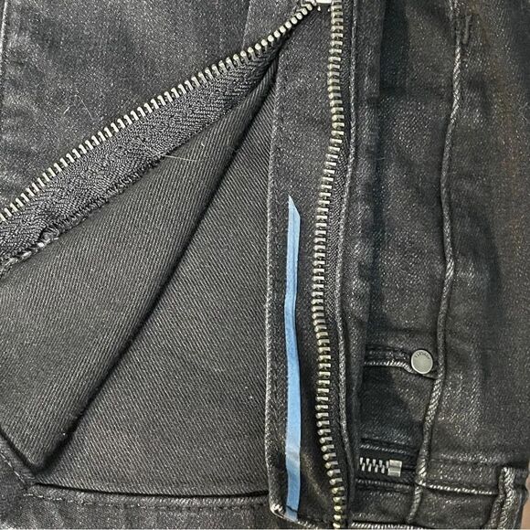 Athleta Sculptek Ultra Skinny Jeans, Size 4P. Grey Carbon Wash, near black. Zip - Picture 16 of 16